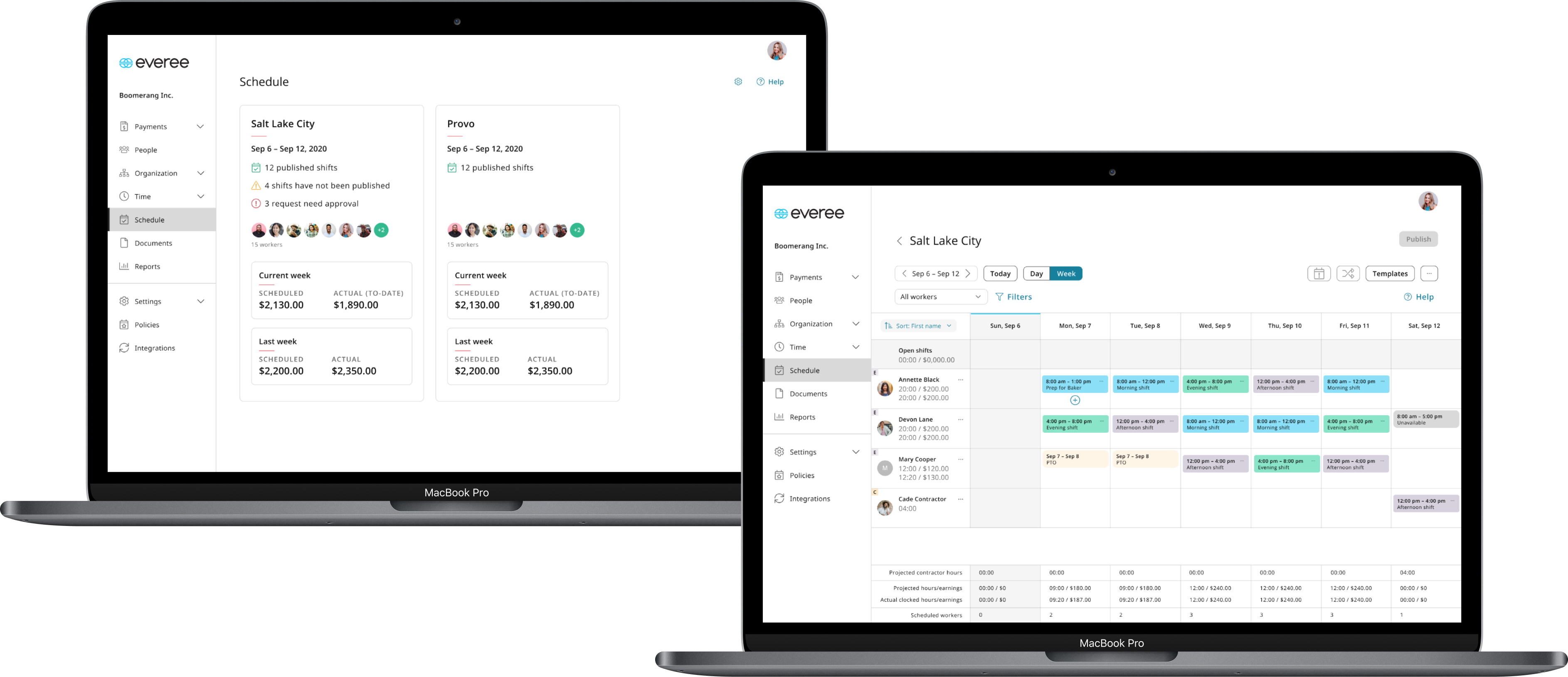 An overview dashboard for the admin of all the locations.